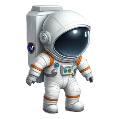 a little cartoony astronaut called astro sticker