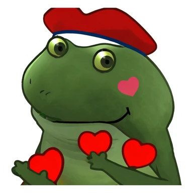 Red roses with tulips and hearts around  sticker