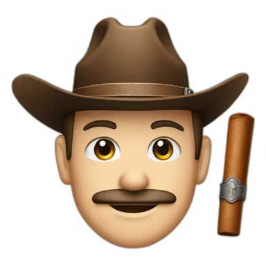 cowboy,fedora,hat,sheriff,star,cigar sticker