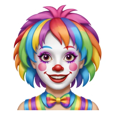 Transgender clown sticker