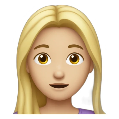 Fille qui pleure sticker