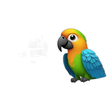 Amsterdam work from home parrot sticker