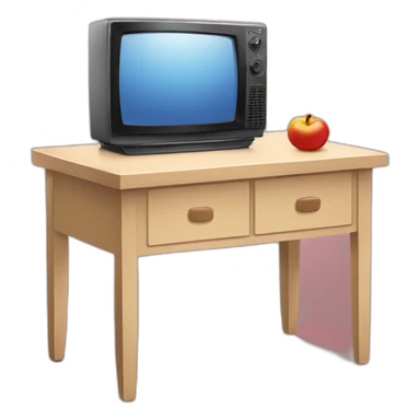 Setting table TV sticker