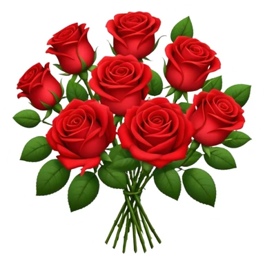 Flower Bouquets, Red roses sticker