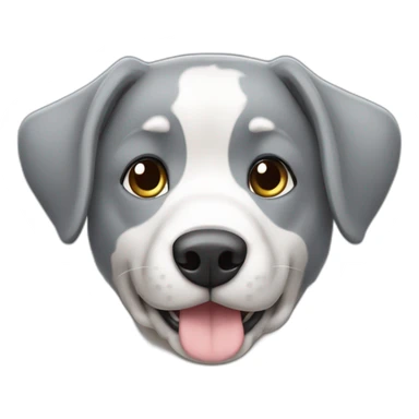 Perro de agua gris y blanco sticker