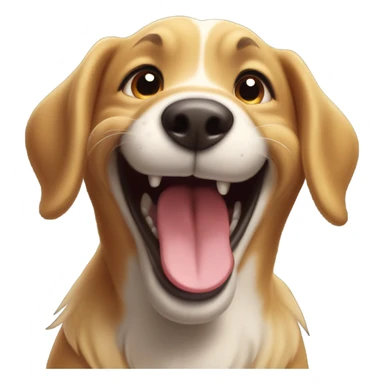Dog laughter sticker