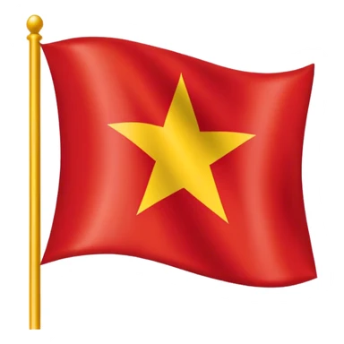 square flag of vietnam sticker