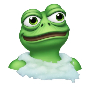 pepe the frog frozen cold sticker