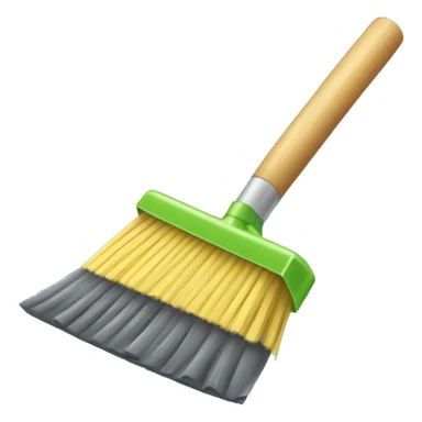 squeegee with a broom's handle sticker