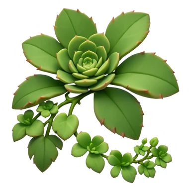 Succulent vine sticker