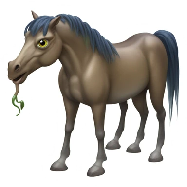 horse mixed with frog sticker