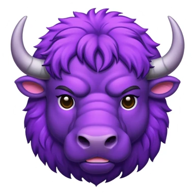 Purple buffalo sticker