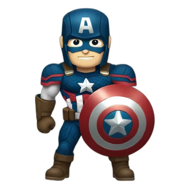 Bouclier captain America sticker