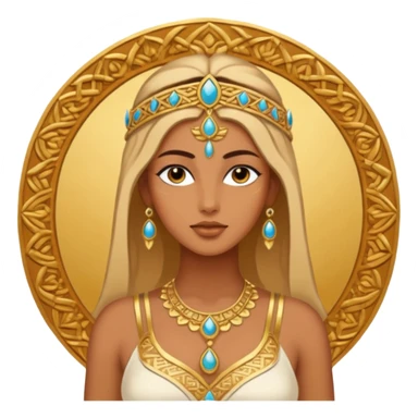 ejemplos diosa tanit vestimenta completa+ sticker