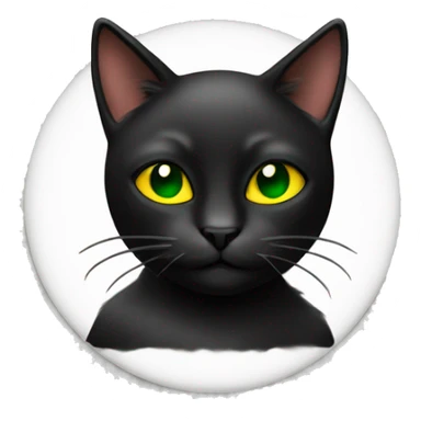 Black cat rasta sticker