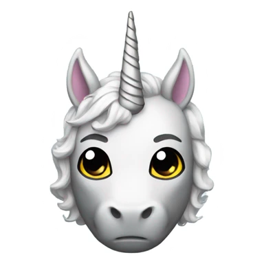 Batman with a unicorn horn  sticker