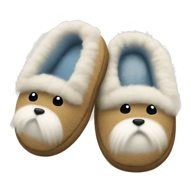 fuzzy slippers sticker