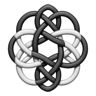 Celtic knot white sticker