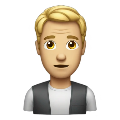 man that hates AI sticker