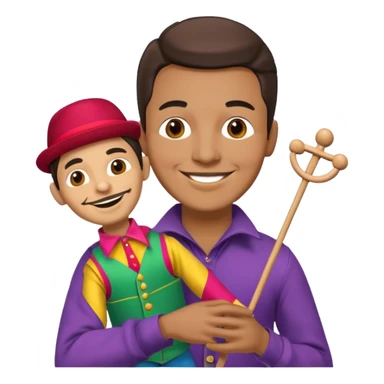 Street Puppet Performer man sticker