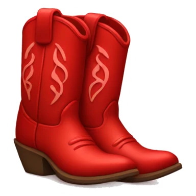 Red cowboy boots  sticker