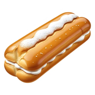 3d realistic Butterscotch éclair  sticker