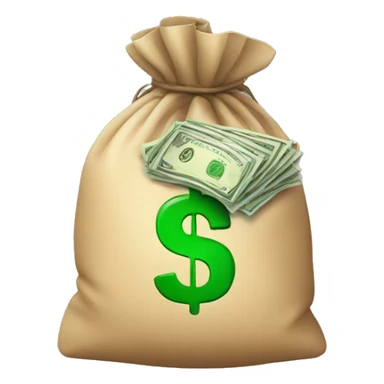 Cash with bag sticker