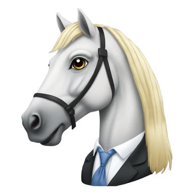 Horse wearing a tie  sticker