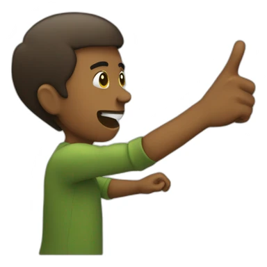 Personne qui fait un dab sticker