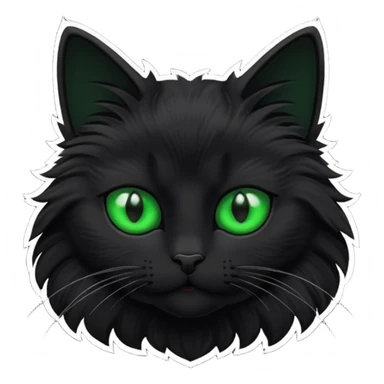 Purrfect Monochrome sticker