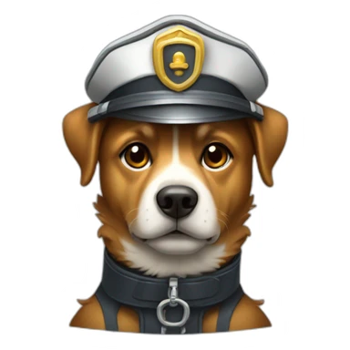 Chien pompier sticker