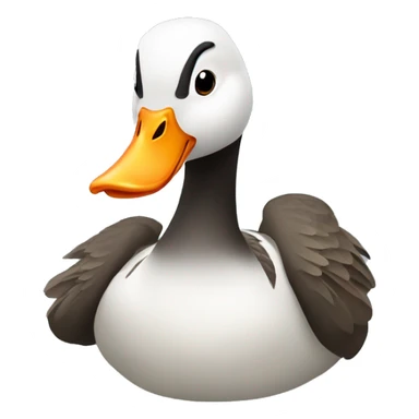 Goose goose duck with pistol sticker