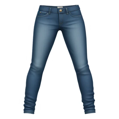 Realistic Isolated pair of jeans jeggings.  sticker