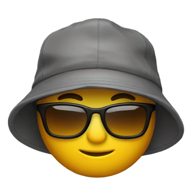 Con gorra y gafas  sticker