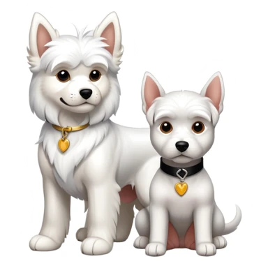maltese with doberman sticker