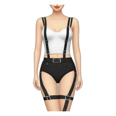 suspender belt sticker