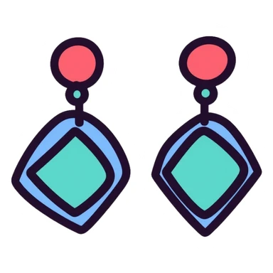 earrings sticker