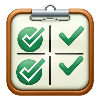 two checkboxes from a checklist with ticks sticker