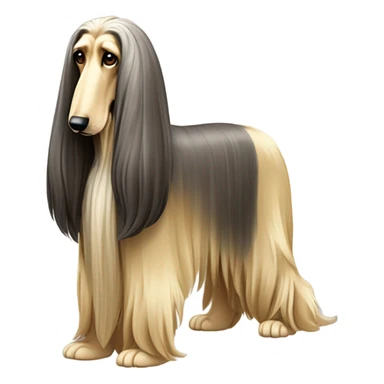 Afghan hound sticker