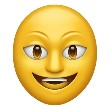 Un emoji qui veut rire mais qui est caché derrière une masque sticker