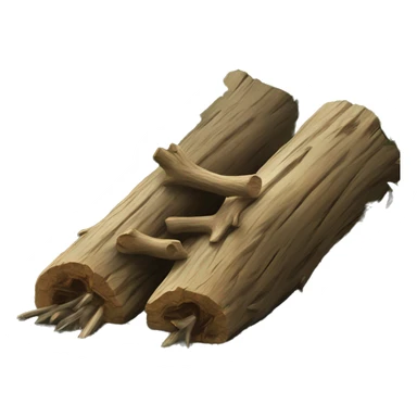 twig log beaver dam sticker
