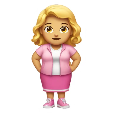 Girl who is obese sticker