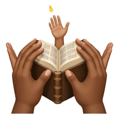 bible with different skin coloured hands on it shoing anti racism sticker