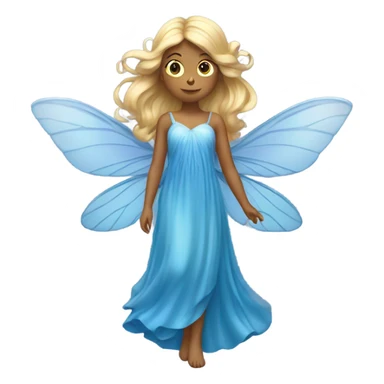 fairy with blue dress sticker
