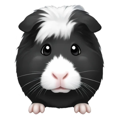 Black and white guinea pig emoji sticker