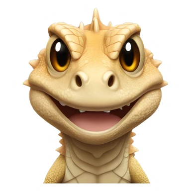 Angry bearded dragon sticker