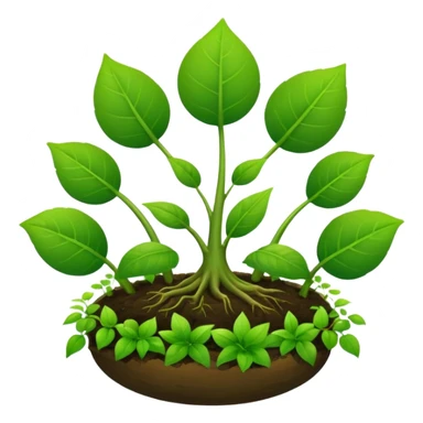 a regenerative visual with plants and cycle of growth and circles sticker