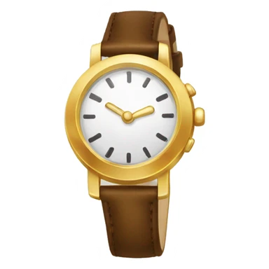 Dainty gold buckle watch  sticker