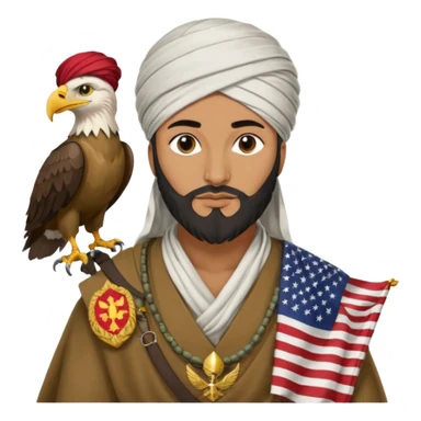 Saladin ayyubi eagle flag historically accurate sticker