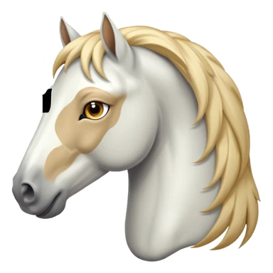 white horse sticker